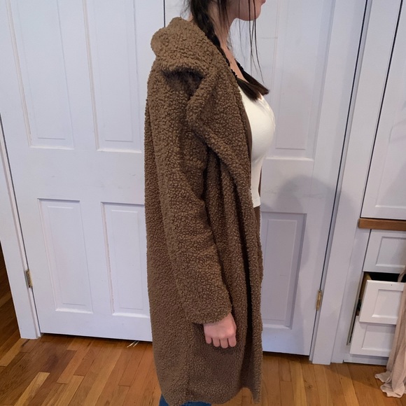 Brown teddy coat - Picture 2 of 3